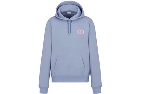 dior cd hoodie blue|dior logo hoodie 2021.